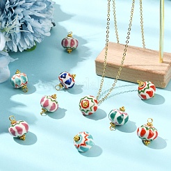 10Pcs Handmade Porcelain Pendants&nbsp;PALLOY-YW00123