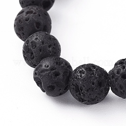 Natural Lava Rock Stretch Bracelets&nbsp;BJEW-JB04952-05