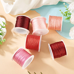 6 Rolls 6 Colors 6-Ply Polyester Metallic Thread&nbsp;OCOR-TA0003-11B