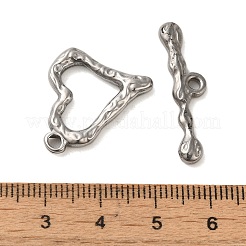 Non-Tarnish 304 Stainless Steel Toggle Clasps&nbsp;STAS-Q324-13P