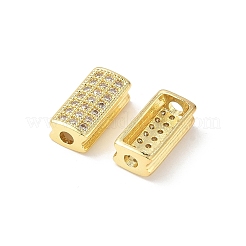 Brass Micro Pave Cubic Zirconia Beads&nbsp;KK-C104-10G