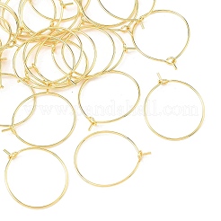SHEGRACE Brass Hoop Earring Findings&nbsp;XGRPCH295-217G