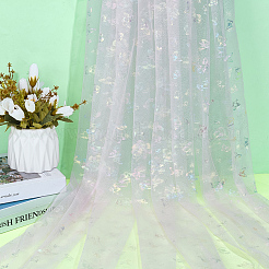 Nylon Butterfly Pattern Fabric&nbsp;DIY-WH0678-91B