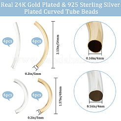 16Pcs 4 Style Brass Tube Beads&nbsp;KK-BBC0010-70
