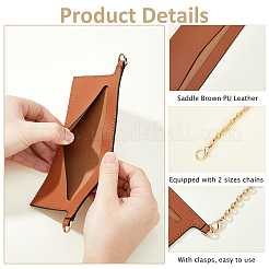1Pc Rectangle PU Leather Purse Organizer Inserts&nbsp;DIY-HS0002-31B