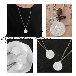 12Pcs 12 Style  304 Stainless Steel Pendants&nbsp;STAS-UN0026-15