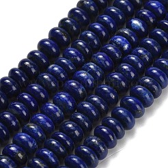 Natural Lapis Lazuli Beads Strands&nbsp;G-H329-B02-5x8mm