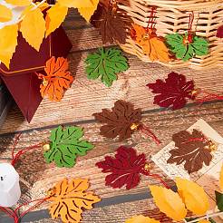 Autumn DIY Maple Leaf Tree Felt Hanging Ornaments&nbsp;DIY-WH0407-04