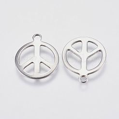 Tarnish Resistant 201 Stainless Steel Pendants&nbsp;STAS-P225-015P