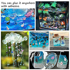 60Pcs 6 Styles Marine Organism Resin Figurines Statues for Home Desktop Decoration&nbsp;RESI-OC0001-70