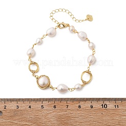 Pearl Beaded Bracelets&nbsp;BJEW-P350-02G