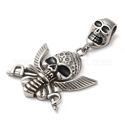 Halloween 304 Stainless Steel Enamel Pendants&nbsp;STAS-Q317-05F-AS