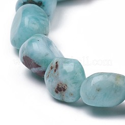 Natural Larimar Stretch Beaded Bracelets&nbsp;BJEW-K213-C21