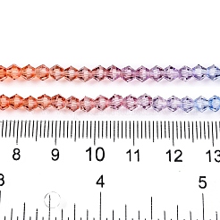 Gradient Color Baking Paint Glass Bead Strands&nbsp;X1-DGLA-A039-T6mm-A015