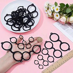 200Pcs 5 Styles Felt Craft Doll Eyeglasses&nbsp;DOLL-NB0001-05