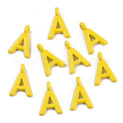 26 Pcs Spray Painted Alloy Alphabet Links Connectors&nbsp;PALLOY-T075-48-RS