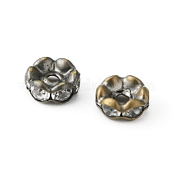 Brass Rhinestone Spacer Beads&nbsp;RB-YW0001-05A-01AB
