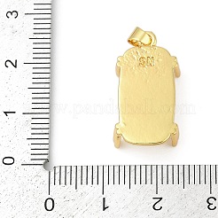 Brass Pendant Cabochon Settings&nbsp;KK-F891-04G
