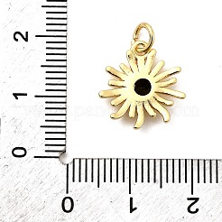 Sun Brass Micro Pave Cubic Zirconia Pendants&nbsp;KK-C134-11G-01