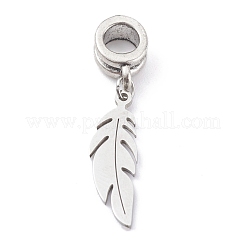 304 Stainless Steel European Dangle Charms&nbsp;X-PALLOY-JF00624-01
