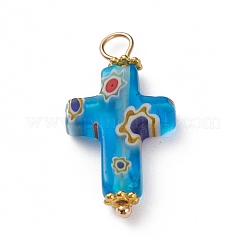 Handmade Millefiori Glass Pendants&nbsp;PALLOY-JF00577