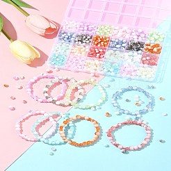 850Pcs Crackle Glass Beads Strands&nbsp;GLAA-FS0002-08