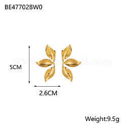304 Stainless Steel Stud Earrings&nbsp;STAS-OY003-58G