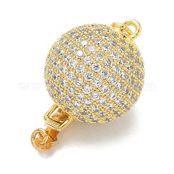 Rack Plating Brass Micro Pave Cubic Zirconia Pendants&nbsp;KK-L224-071G