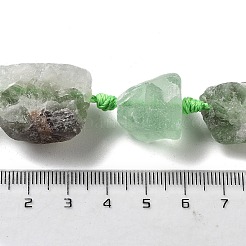 Raw Rough Natural Fluorite Agate Beads Strands&nbsp;G-J388-A10-01