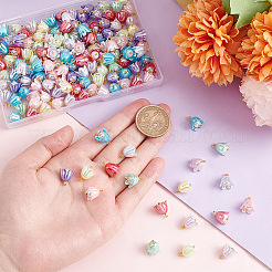 150Pcs Spray Paint ABS Plastic Imitation Pearl Charms&nbsp;FIND-GA0002-72