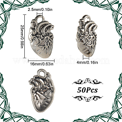 50Pcs Tibetan Style Alloy Pendants&nbsp;FIND-SC0005-17