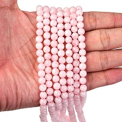 Pink Color Natural Madagascar Rose Quartz Beads Strands&nbsp;G-D655-6mm