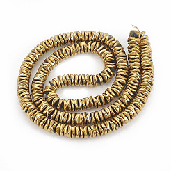 Electroplate Non-magnetic Synthetic Hematite Beads Strands&nbsp;X-G-N0321-07J