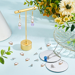 20Pcs 2 Colors Brass Micro Pave Cubic Zirconia Peg Bails Pendants&nbsp;KK-PH0004-05