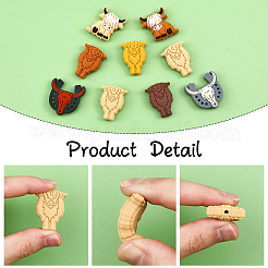 16Pcs 8 Style Food Grade Eco-Friendly Silicone Beads&nbsp;SIL-CA0001-75