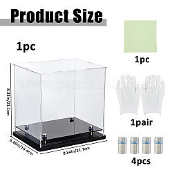 Rectangle Transparent Acrylic Toys Action Figures Display Boxes&nbsp;ODIS-WH0038-220B