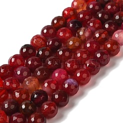 Dyed & Heated Natural Dragon Veins Agate Beads Strands&nbsp;X-G-P539-A01-25