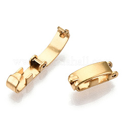 Ion Plating(IP) 304 Stainless Steel Fold Over Clasps&nbsp;LS-STAS-N092-169G