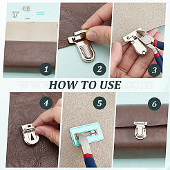 12 Sets Iron Purse Push Lock Sets&nbsp;IFIN-CL0001-06P