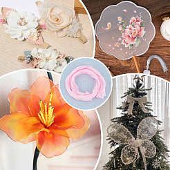 30Pcs Polyester Silk Flower Stockings Material&nbsp;AJEW-CY0002-29D