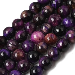 Grade AB Natural Tiger Eye Beads Strands&nbsp;G-B133-A02-6MM-04