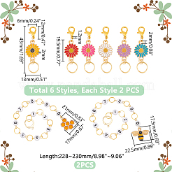 DIY Bee Daisy Knitting Tool Sets&nbsp;HJEW-UN00027