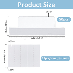 Paper Blank Card for Index Tabs&nbsp;AJEW-FH0006-18