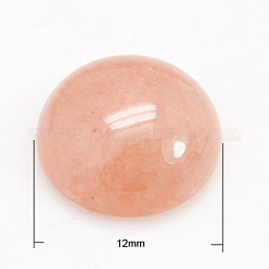 Cherry Quartz Glass Cabochons&nbsp;G-H1596-FR-12mm-21