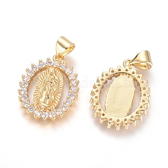 Brass Micro Pave Cubic Zirconia Pendants&nbsp;LS-KK-I657-32G-B