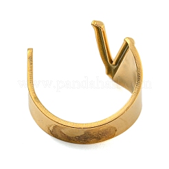PVD Vacuum Plating 201 Stainless Steel Cuff Rings&nbsp;RJEW-Z032-01G-V