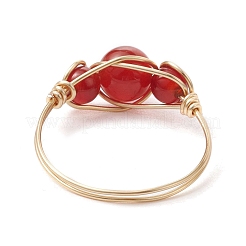 Natural Mixed Gemstone Finger Rings&nbsp;RJEW-JR00605