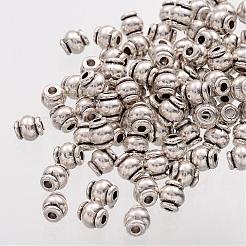 Barrel Tibetan Silver Spacer Beads&nbsp;AB608