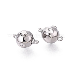 Brass Box Clasps&nbsp;KK-Q074-10P