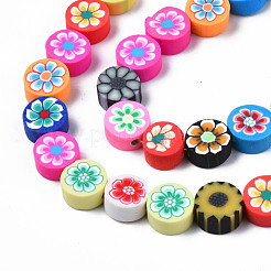 Handmade Polymer Clay Bead Strands&nbsp;CLAY-N006-78
